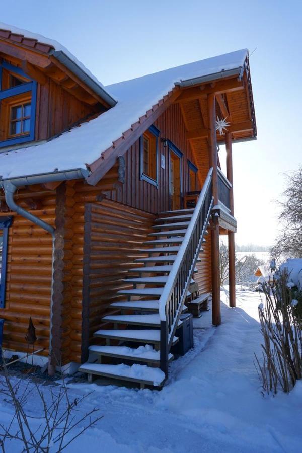 Ferienwohnung Im Blockhaus Rosenkranz Rathmannsdorf Exterior foto